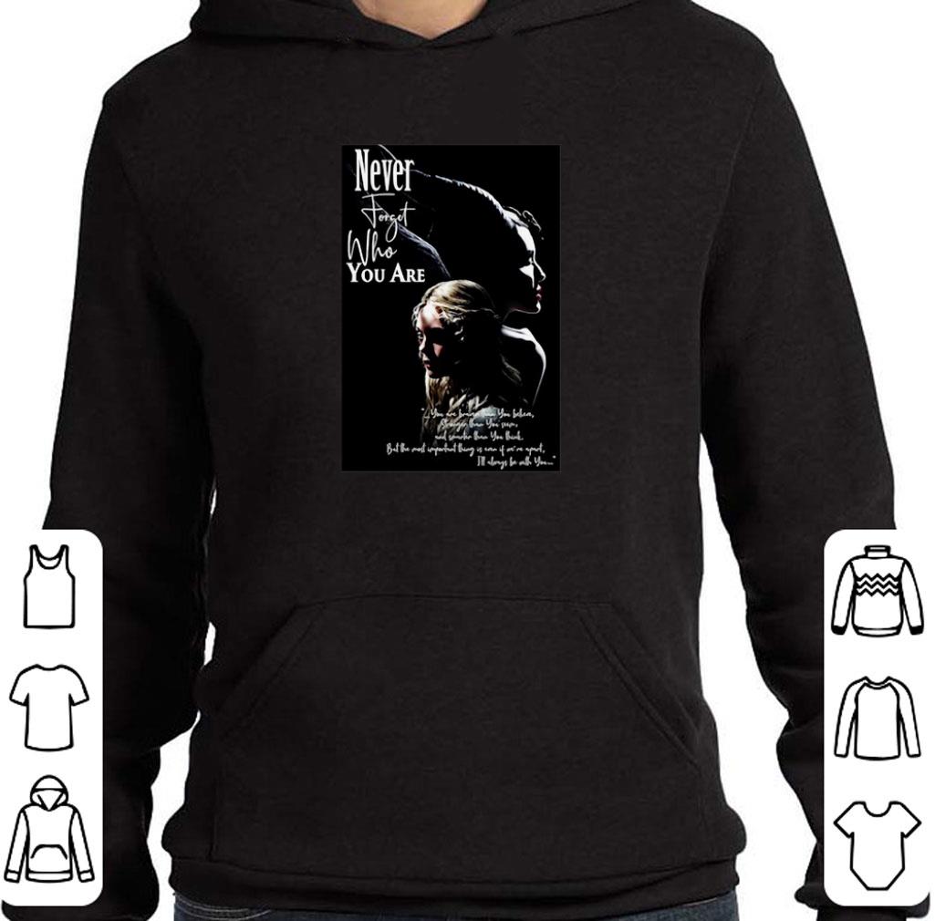 Official Disney Maleficent Never forget who you are Princess Aurora shirt