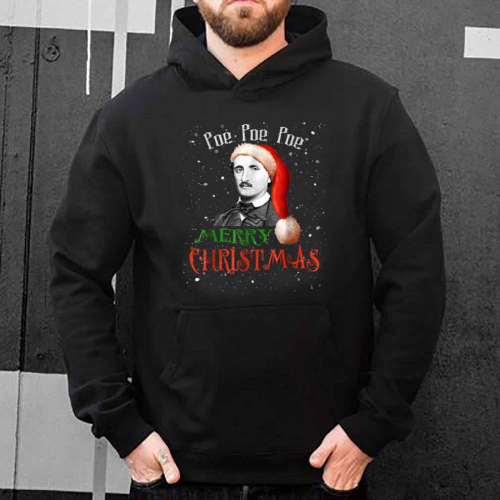 Official Funny Santa Hat Edgar Allan Poe - Poe Christmas shirt