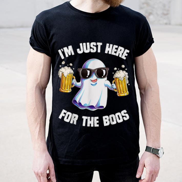 Official I'm Just Here For The Boos Halloween Men Funny Ghost shirt