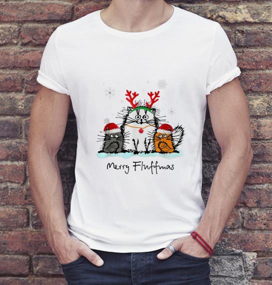 Official Merry Christmas Merry Fluffmas Cat Lover shirt