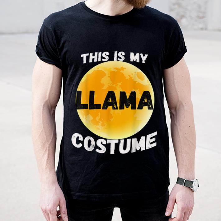 Official This is my Human Costume I'm really a Llama tee Halloween shirt