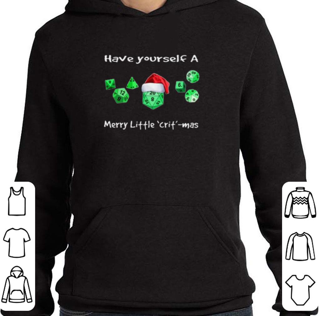 Original Dnd Gamer Christmas Have Yourself A Merry Little Crit Mas shirt