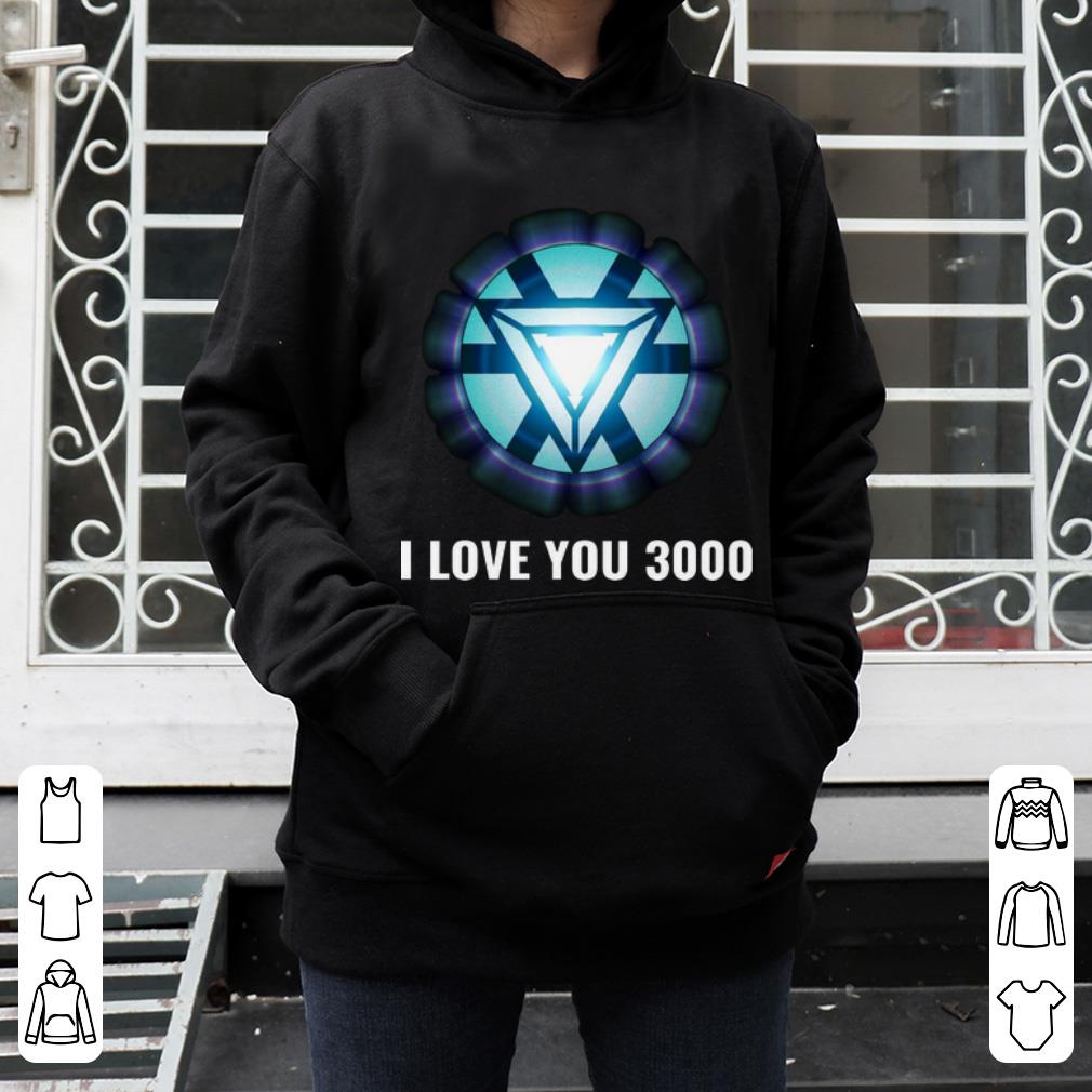 Original Iron Man Tony Stark I love you 3000 Energy Arc Reactor shirt