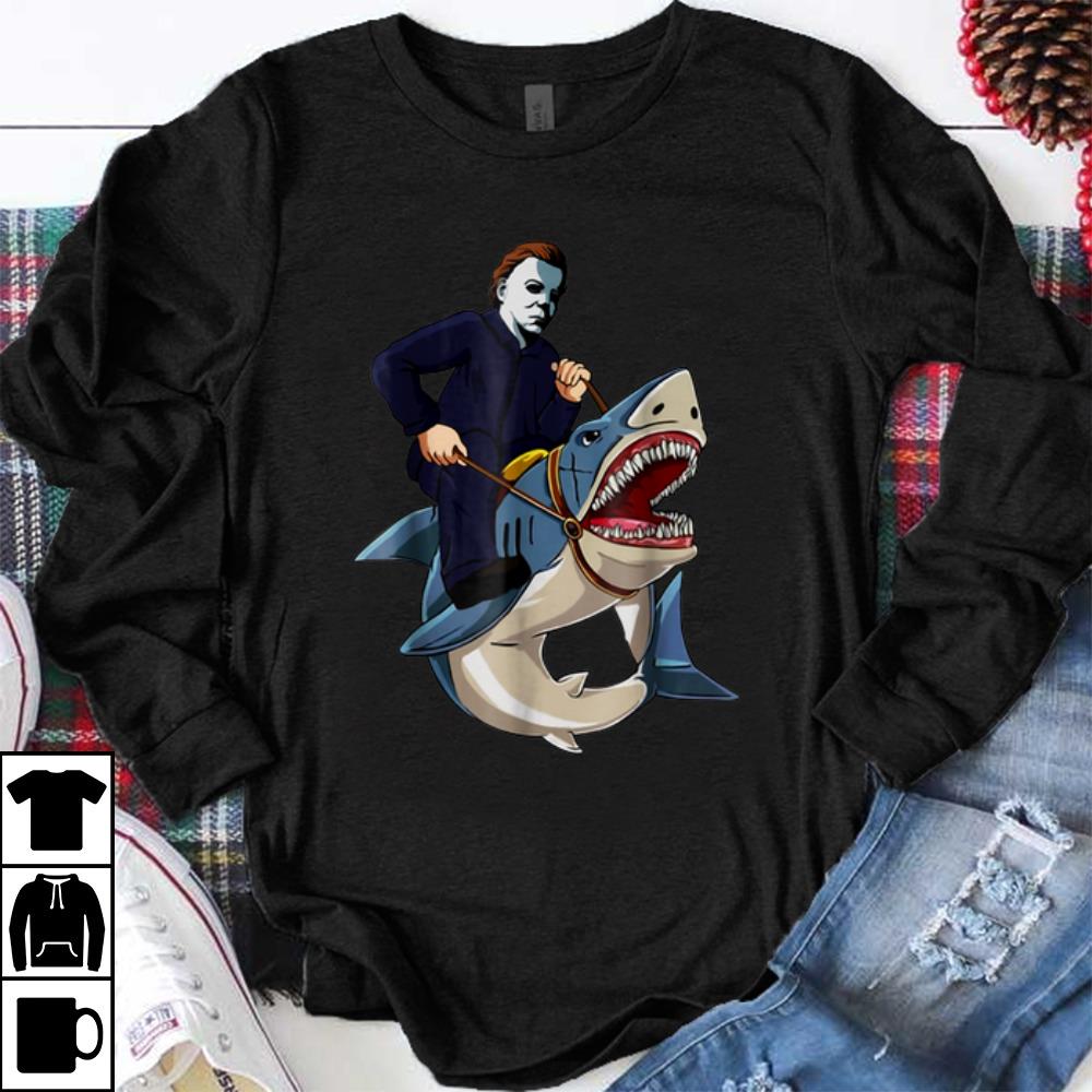 Original Jason Riding Shark Funny Halloween Graphic Costume shirt