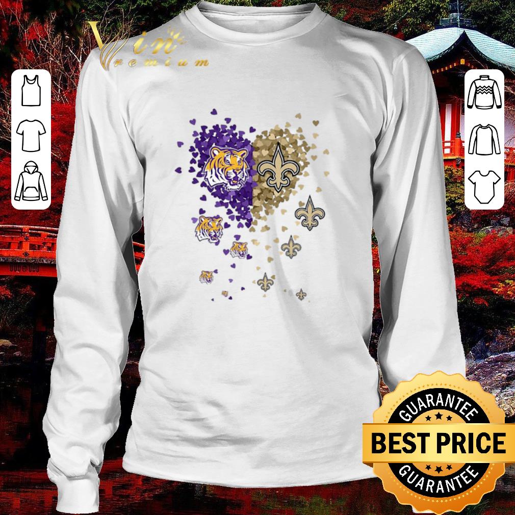 Original Love LSU Tigers New Orleans Saints Tiny Hearts Shape shirt 3 Original Love LSU Tigers New Orleans Saints Tiny Hearts Shape shirt 3