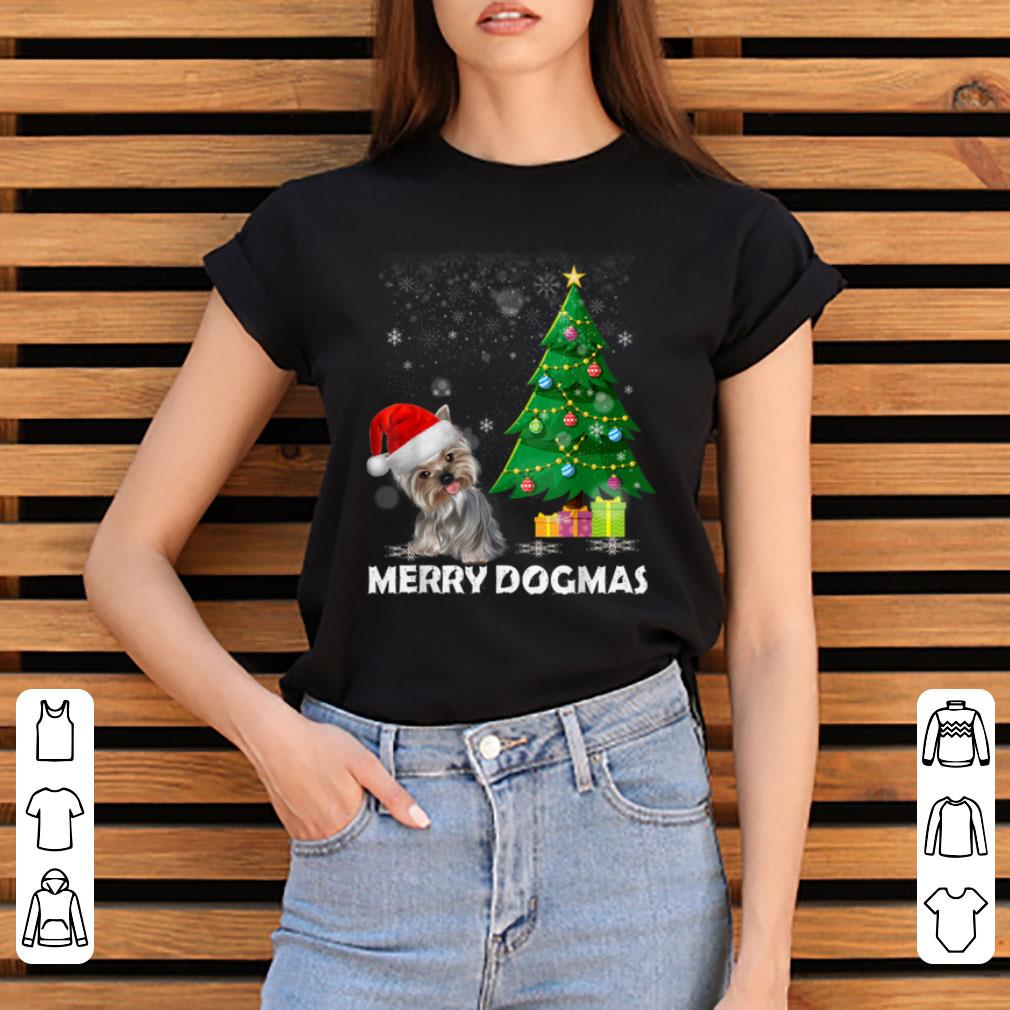 Original Merry Dogmas Yorkshire Terrier Christmas dog decor Xmas tree shirt