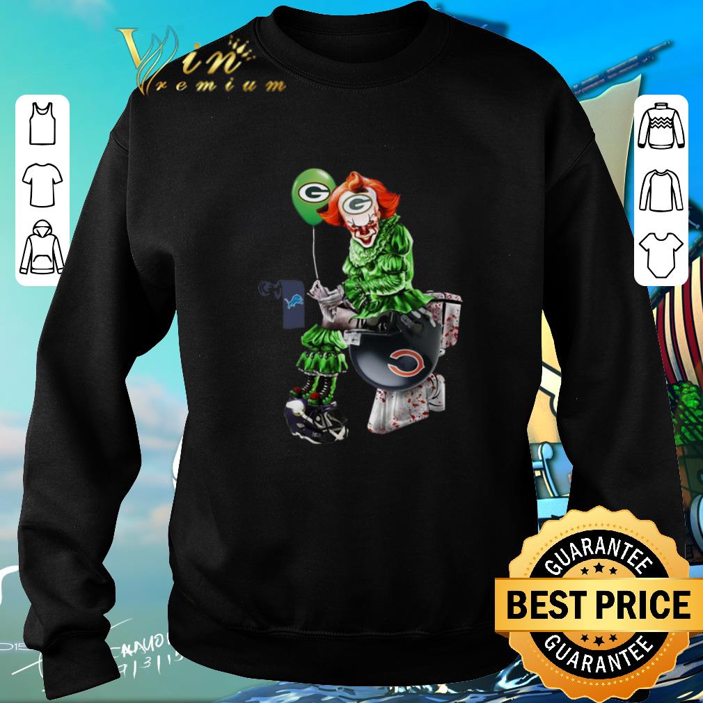 Original Pennywise Green Bay Packers Detroit Lions Toilet Chicago Bears shirt 2 Original Pennywise Green Bay Packers Detroit Lions Toilet Chicago Bears shirt