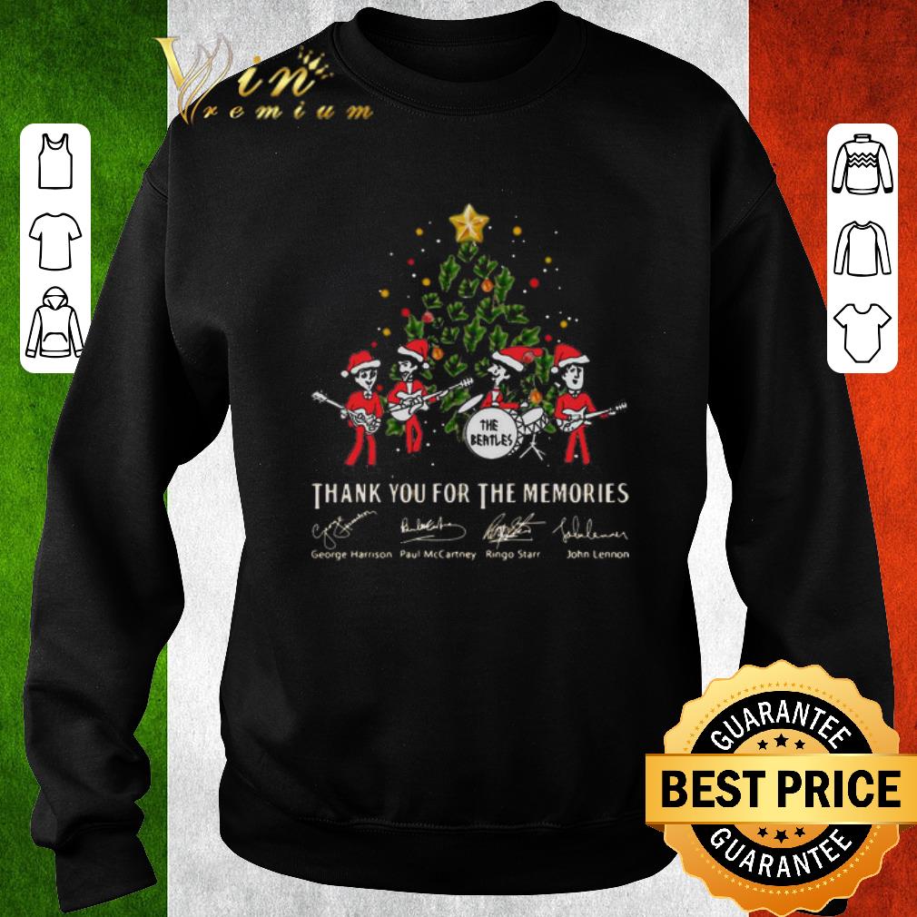 Original The Beatles Thank You For The Memories Christmas Signatures shirt 6 Original The Beatles Thank You For The Memories Christmas Signatures shirt