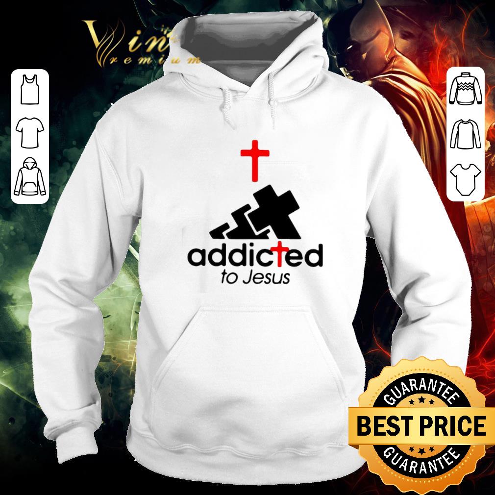 Original adidas addicted to Jesus shirt