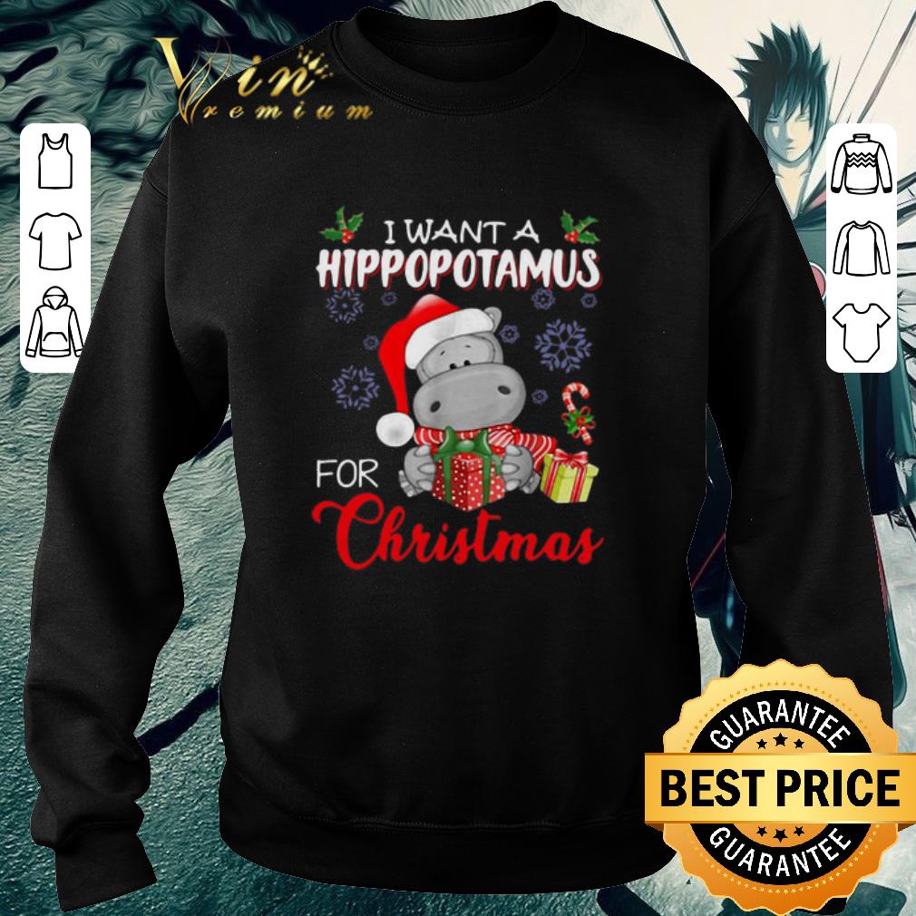 Premium I want a Hippopotamus for Christmas shirt 6 Premium I want a Hippopotamus for Christmas shirt