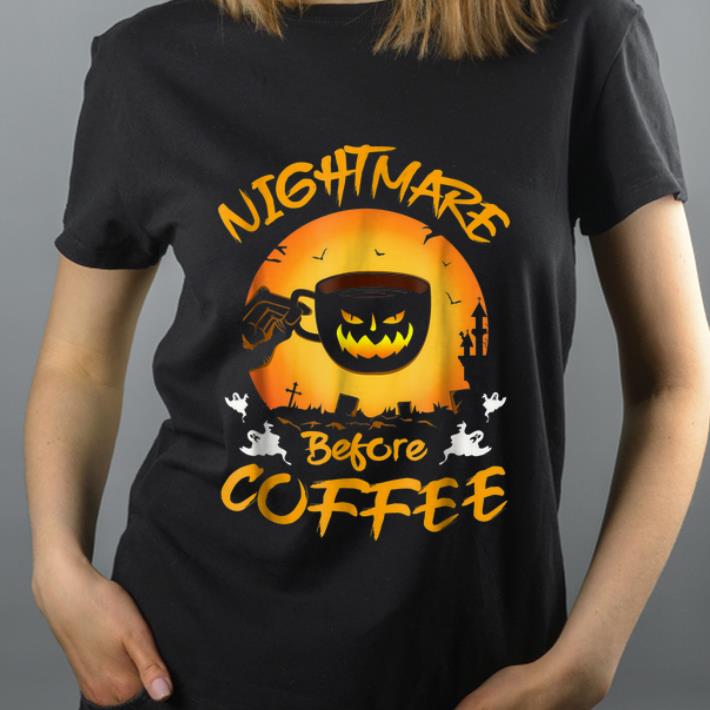 Premium Nightmare Before Coffee Halloween Cute Mug Gift shirt