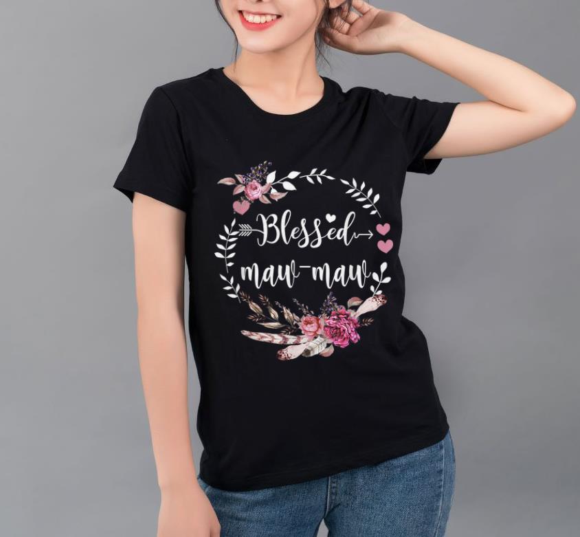 Pretty Blessed Maw-Maw Thanksgiving Floral Funny Gift shirt