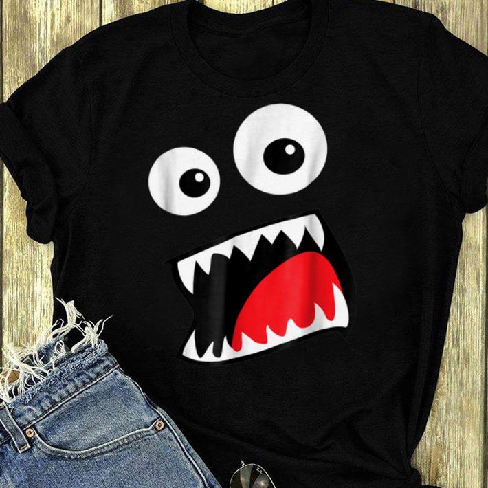 Pretty Monster Face Costume Funny Halloween Kids Adults shirt