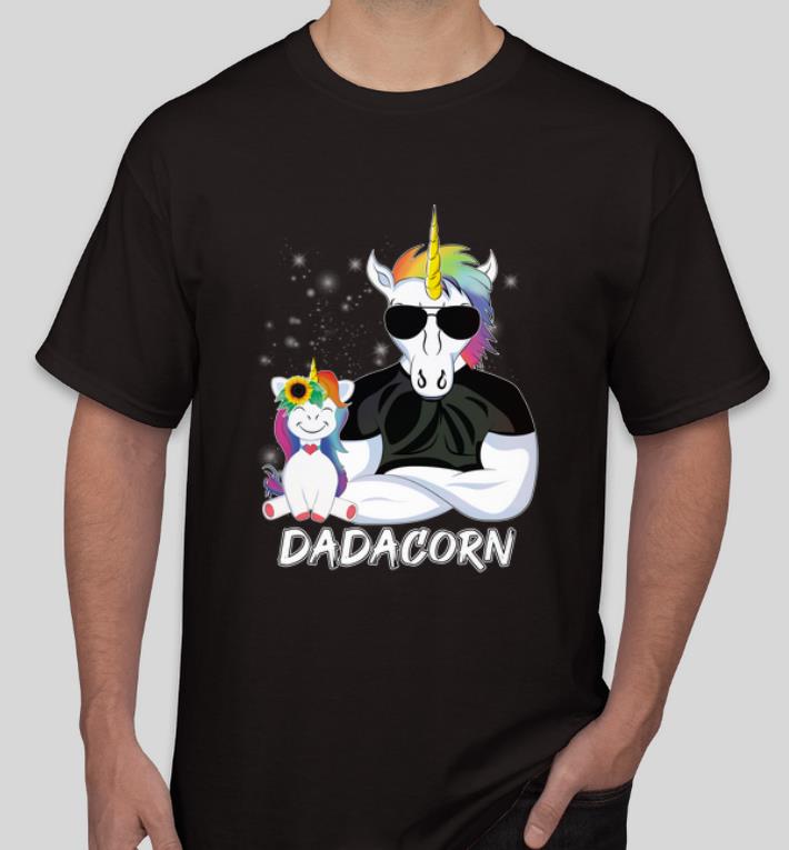 Top Dadacorn Muscle Unicorn Dad And Daughter shirt