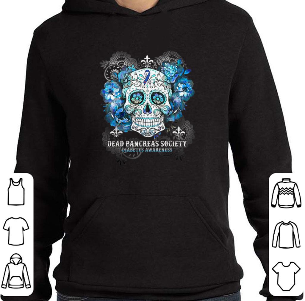 Top Sugar skull dead pancreas society Diabetes Awareness shirt