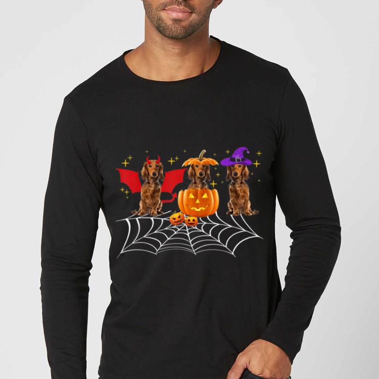 Top Three Dachshund Dogs Halloween Halloween Dog Clothes shirt