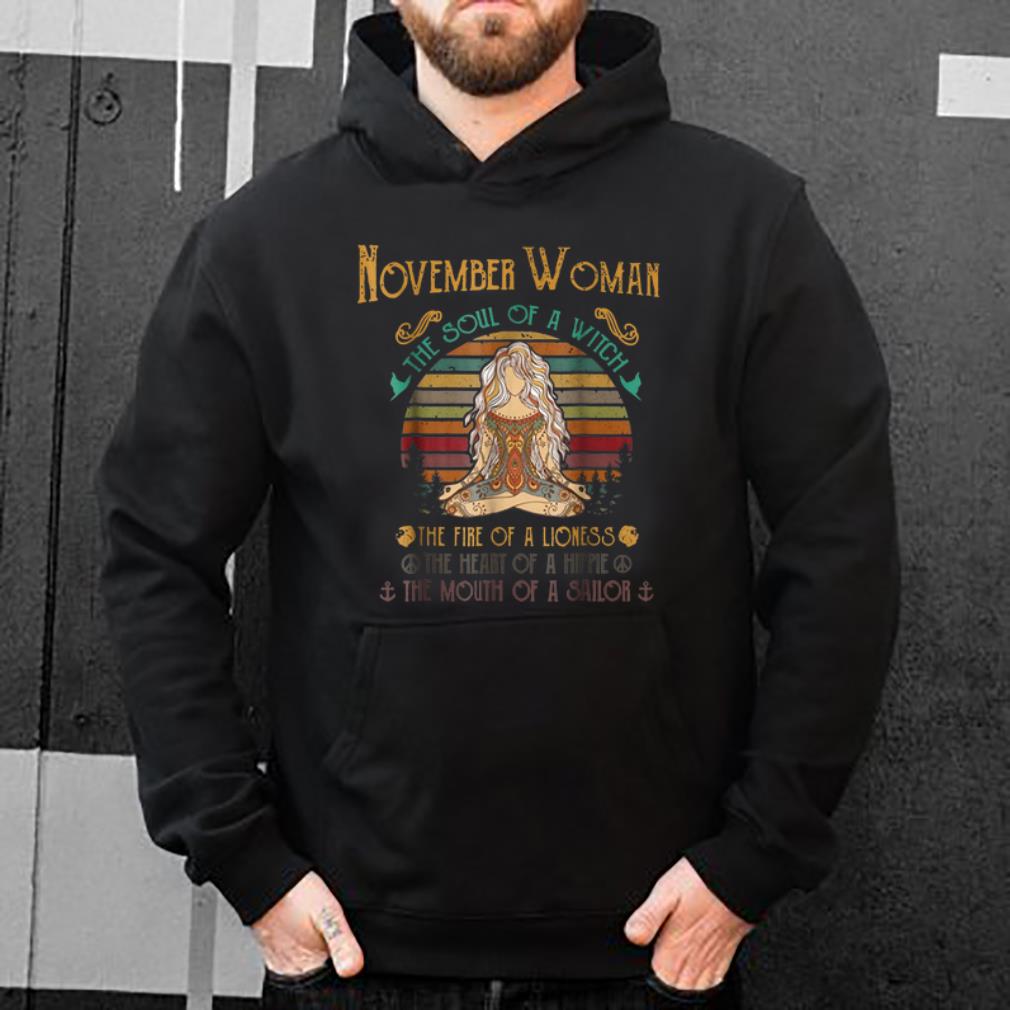 Top Vintage November Woman The Soul Of A Witch Mouth Of A Sailor shirt