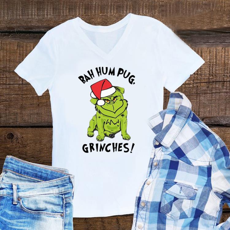 Awesome Bah Hum Pug Grinches Christmas shirt