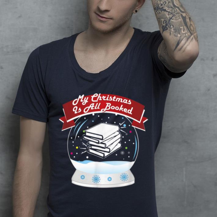 Awesome Book Lover Christmas product All Booked Bookworm Reading shirt