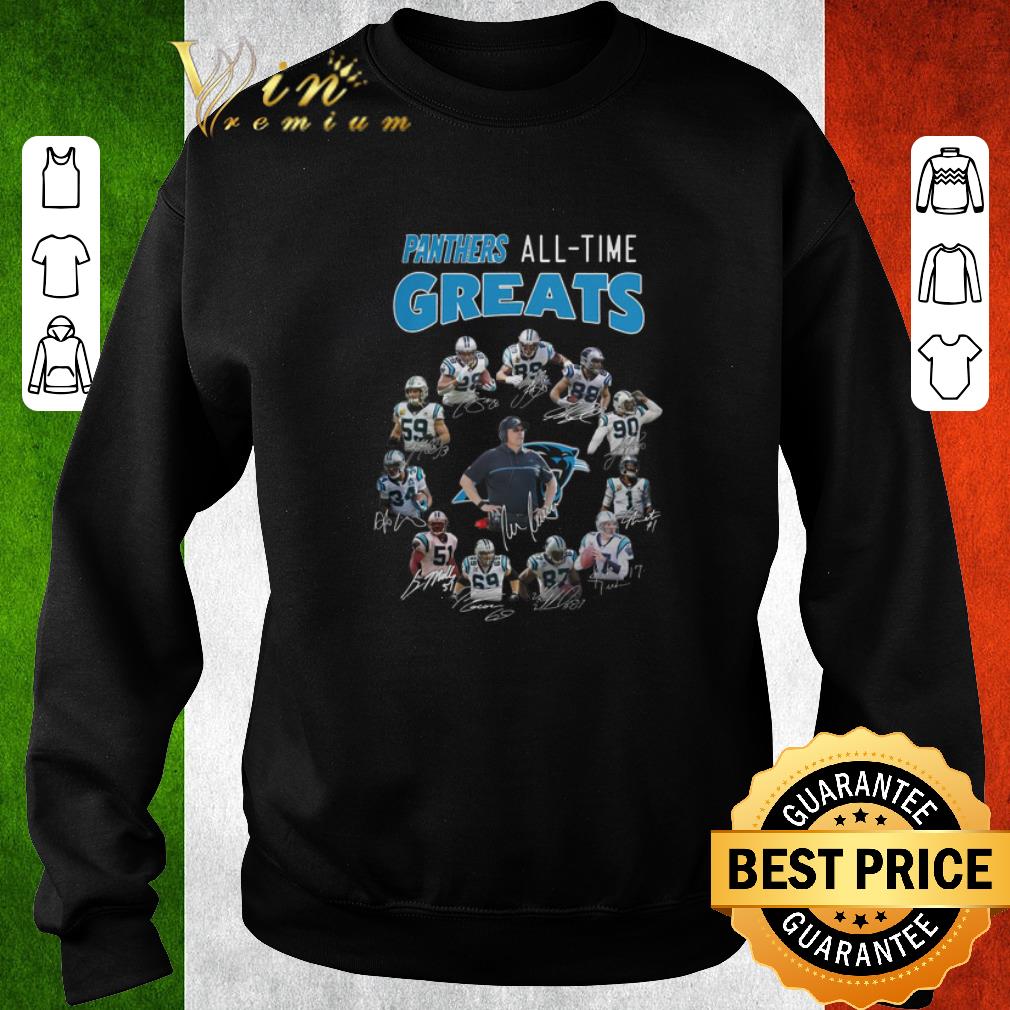 Awesome Carolina Panthers all-time greats signatures shirt