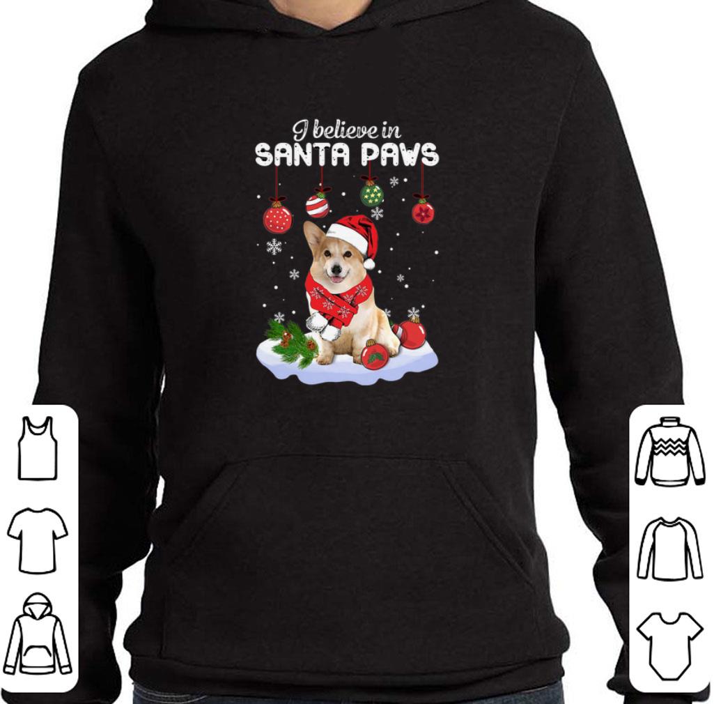 Awesome Corgi I believe in Santa Paws Christmas shirt