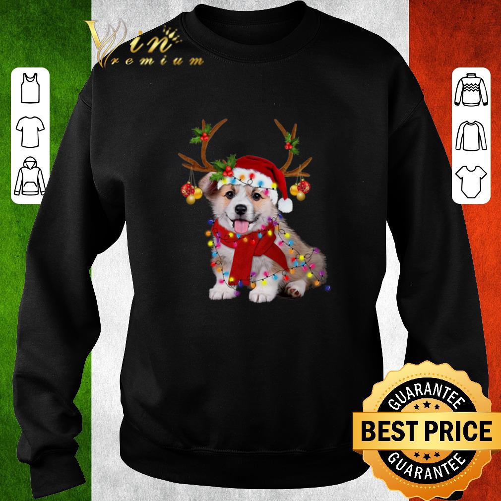 Awesome Corgi reindeer Christmas shirt