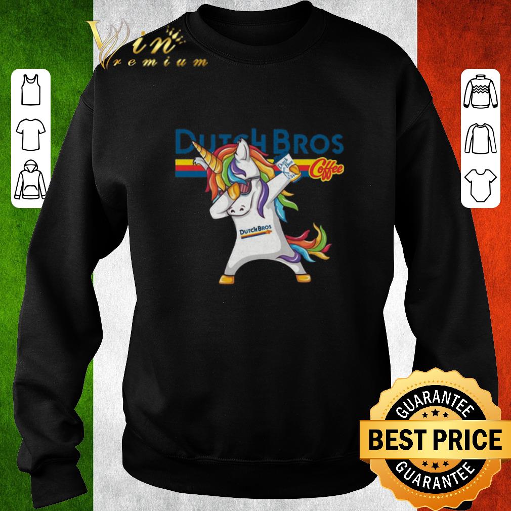 Awesome Dabbing unicorn Dutch Bros Coffee shirt