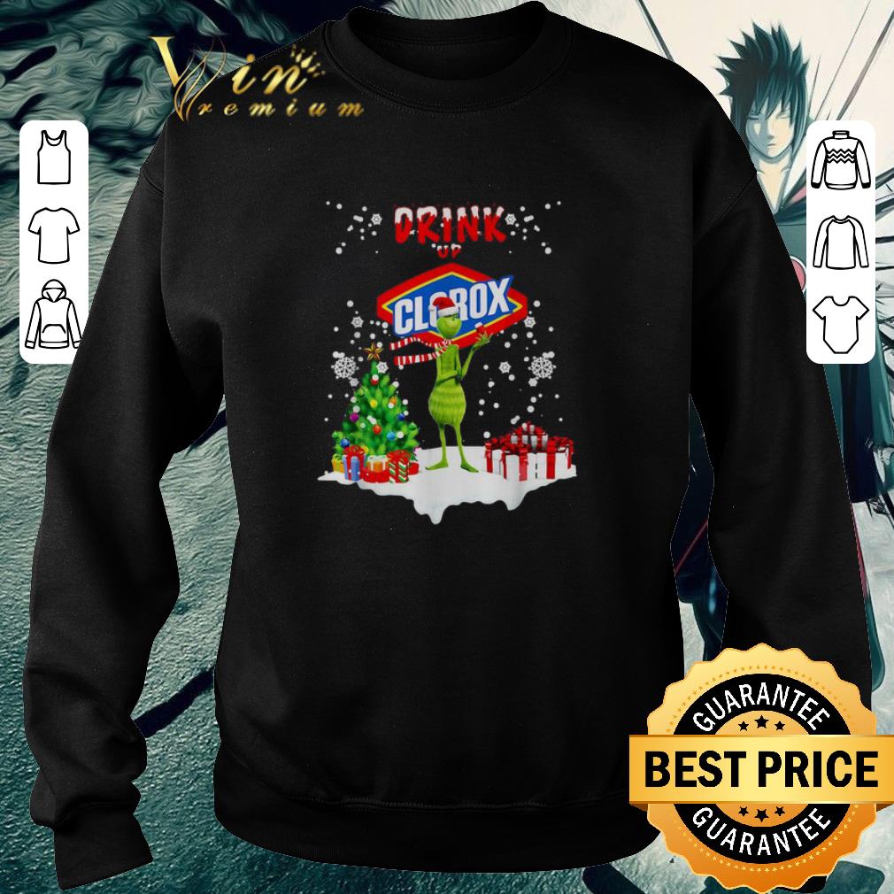 Awesome Grinch drink up Clorox Christmas shirt 6 Awesome Grinch drink up Clorox Christmas shirt