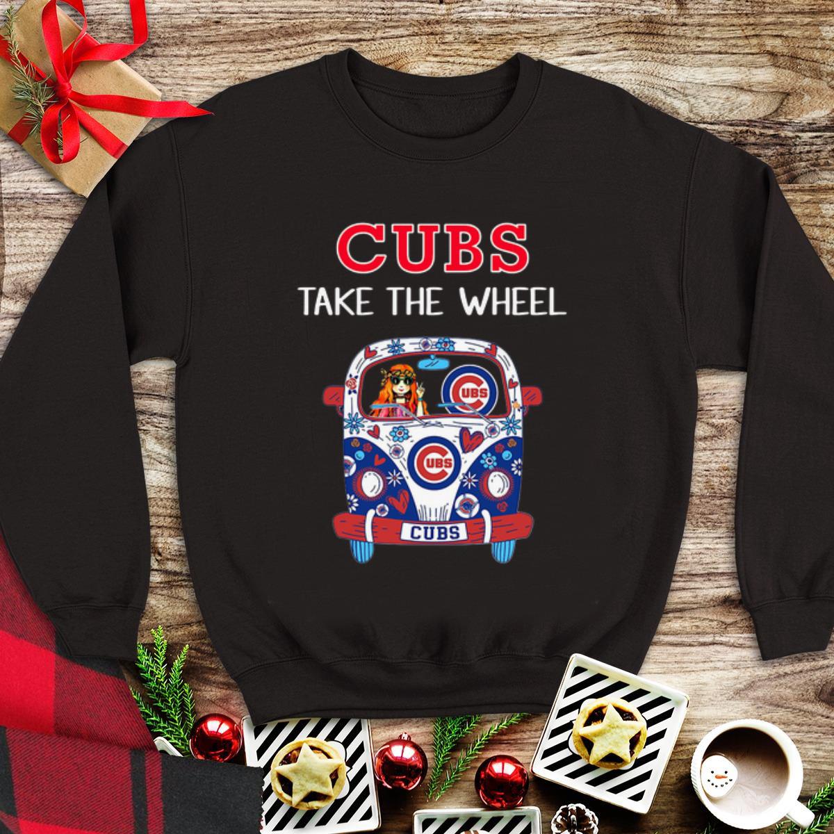 Awesome Hippie Car Cubs take the wheel shirt