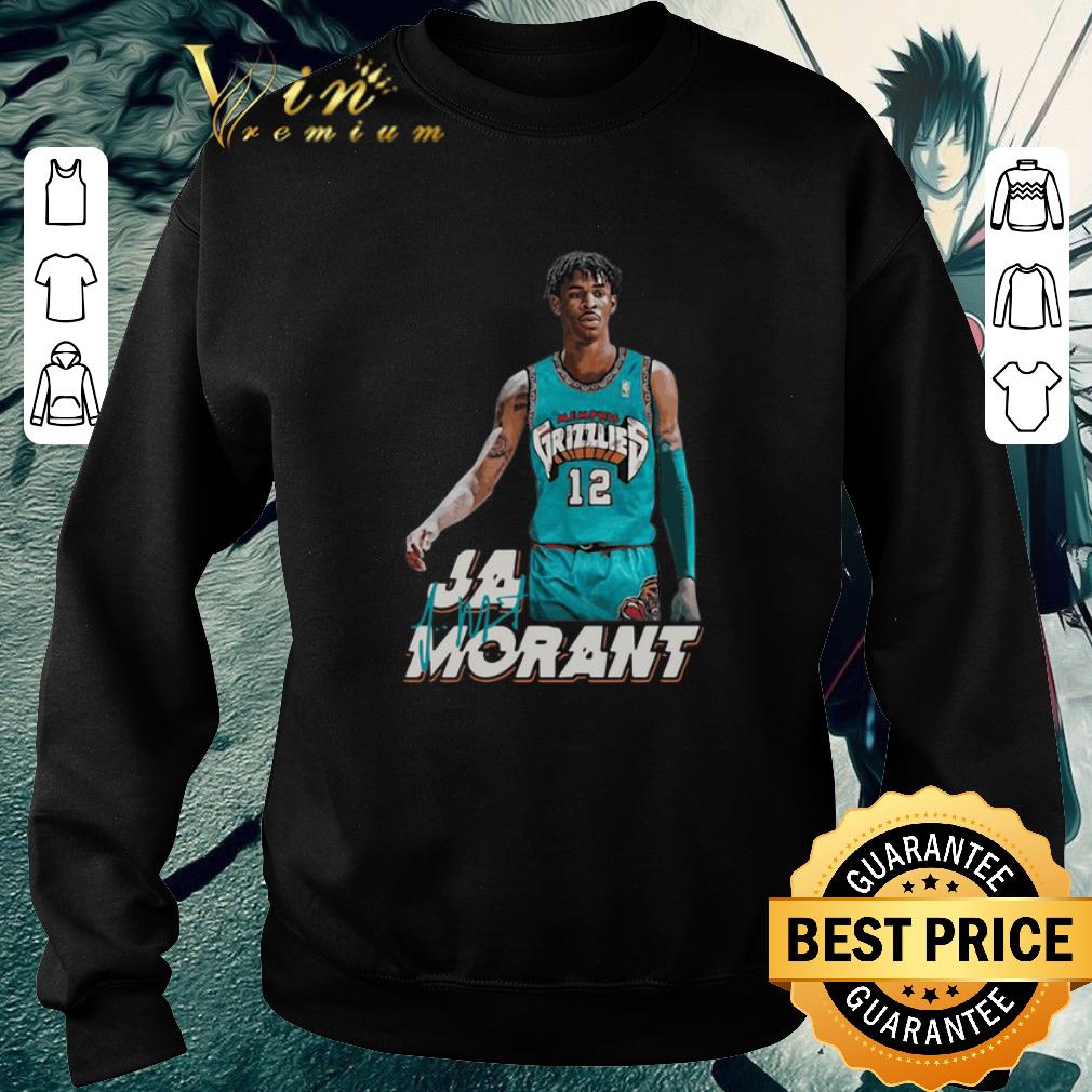 Awesome Ja Morant 12 Memphis Grizzlies Basketball signature shirt