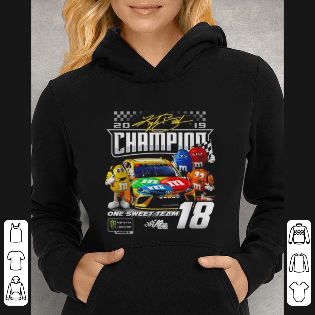 Awesome M&M’s Kyle Busch Joe Gibbs one sweet team signatures shirt