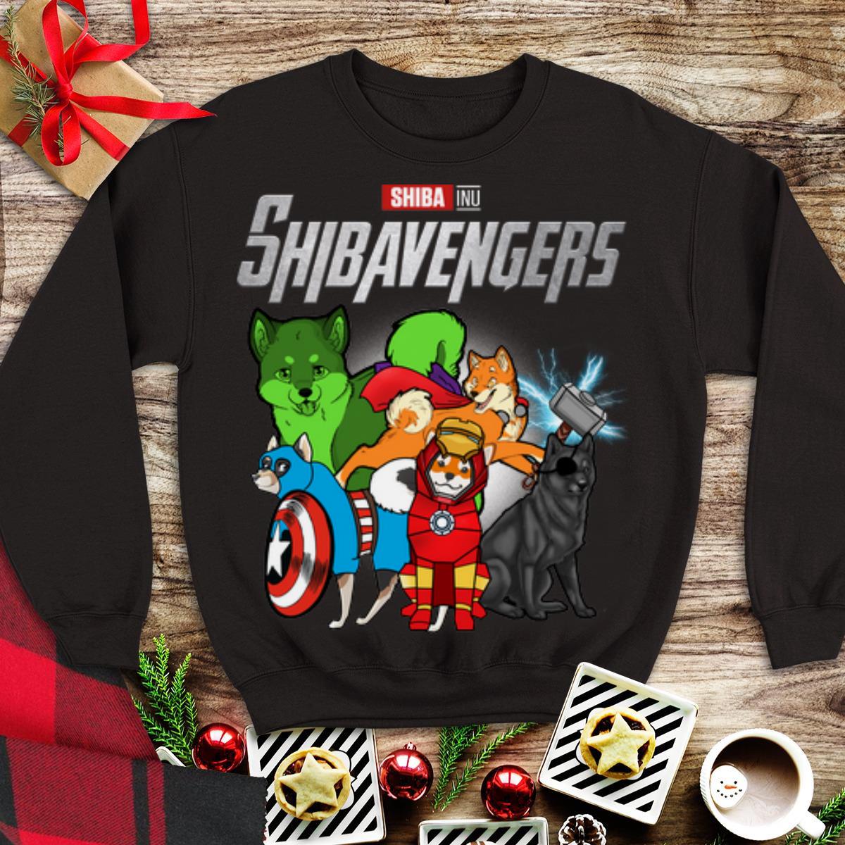 Awesome Marvel Avengers Endgame Shiba Inu Shibavengers shirt