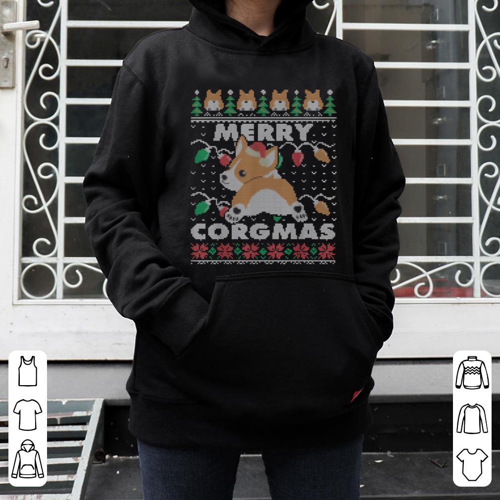 Awesome Merry Corgmas Christmas Corgi Dog Owner Rescuer Mom Dad sweater