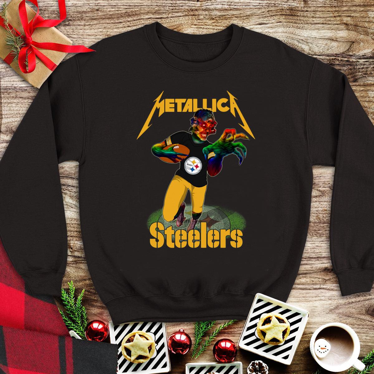 Awesome Metallica Hardwired Steelers shirt