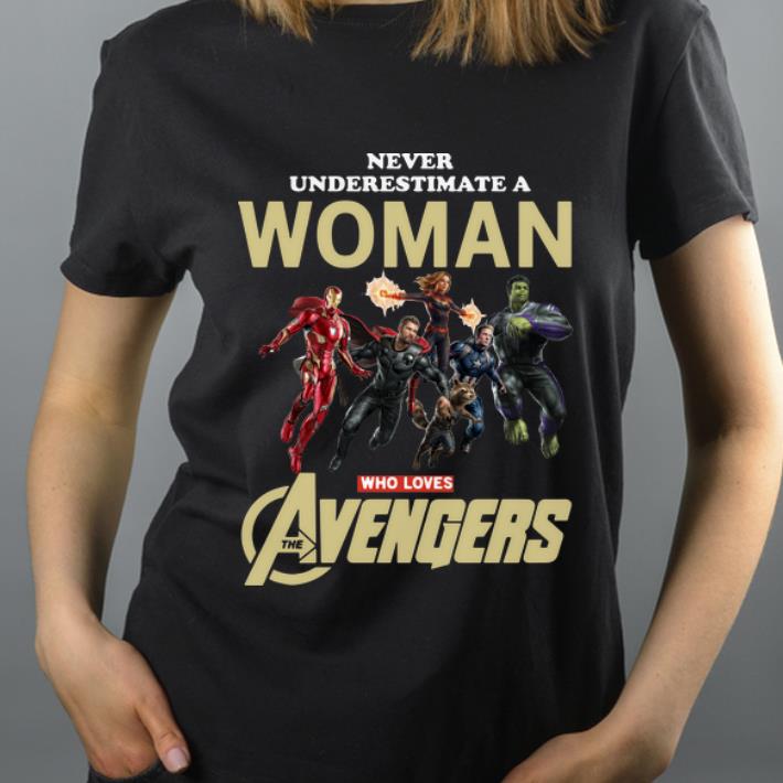 Awesome Never Underestimate A Woman Who Lovers Avengers Endgame Marvel shirt