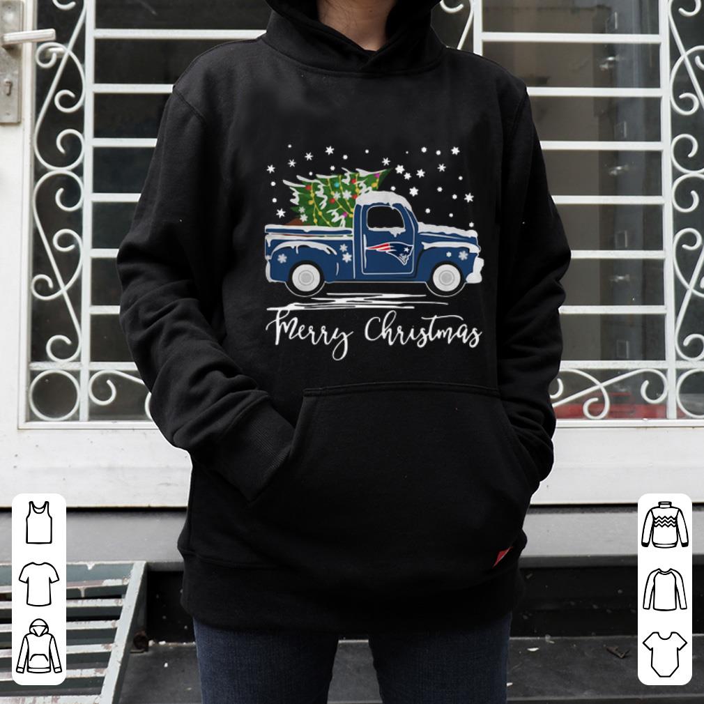 Awesome Pickup Truck Merry Christmas New England Patriots shirt