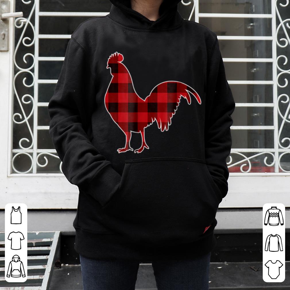 Awesome Red Plaid Rooster Christmas Pajamas Rooster Gift shirt