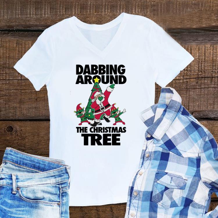 Awesome Santa Claus Dabbing around the Christmas tree shirt
