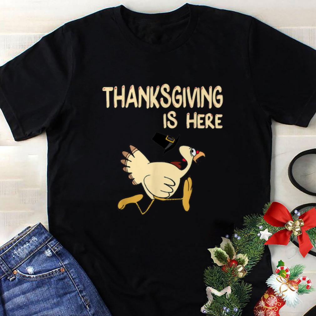 Awesome Turkey Pilgrim Hat Thanksgiving Is Here shirt