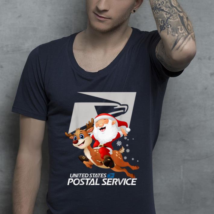 Awesome United States Postal Service Santa Christmas shirt