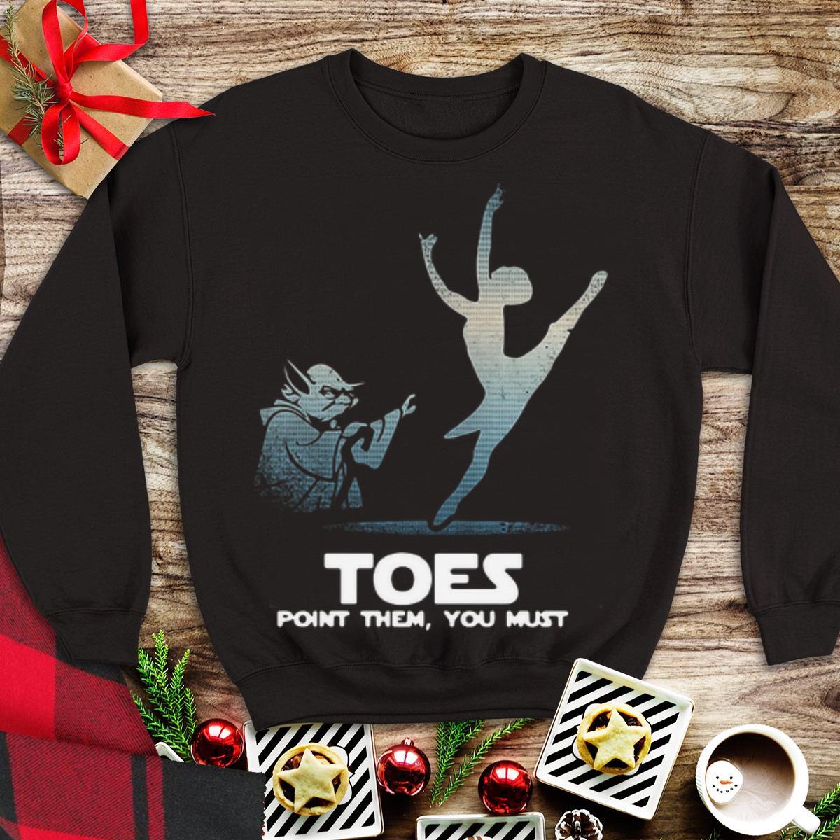 Awesome Yoda Toes Point Them You Must Ballet shirt