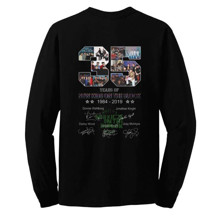 Funny 35 years of New Kids On The Block 1984 2019 signatures shirt 6 Funny 35 years of New Kids On The Block 1984 2019 signatures shirt
