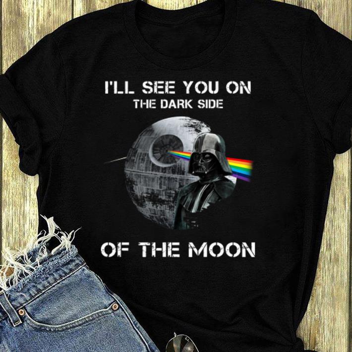 Funny Darth Vader I’ll see you on the dark side of the moon Pink Floyd shirt