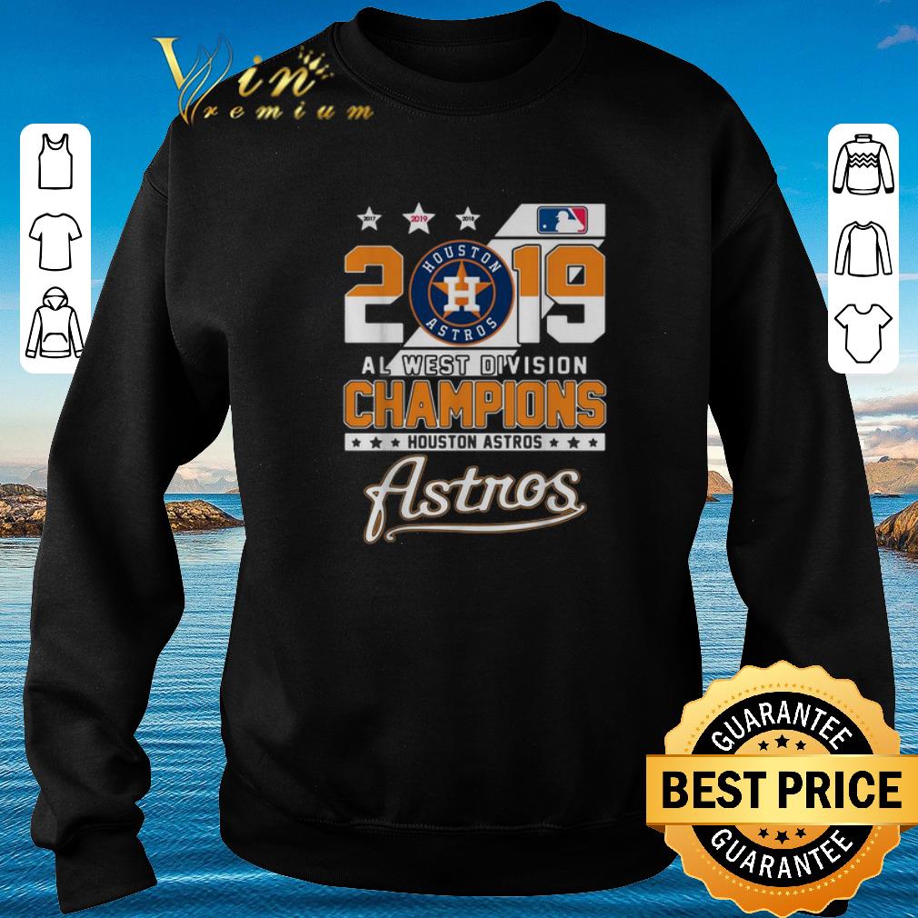 Funny Houston Astros 2019 Al West Division Champions shirt 2019