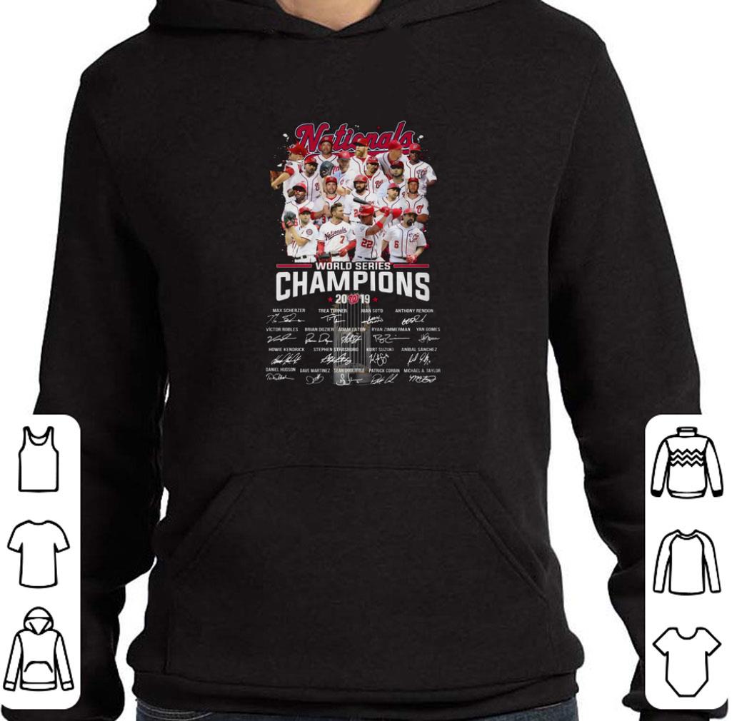 Funny Nationals World Series Champions 2019 Signatures shirt