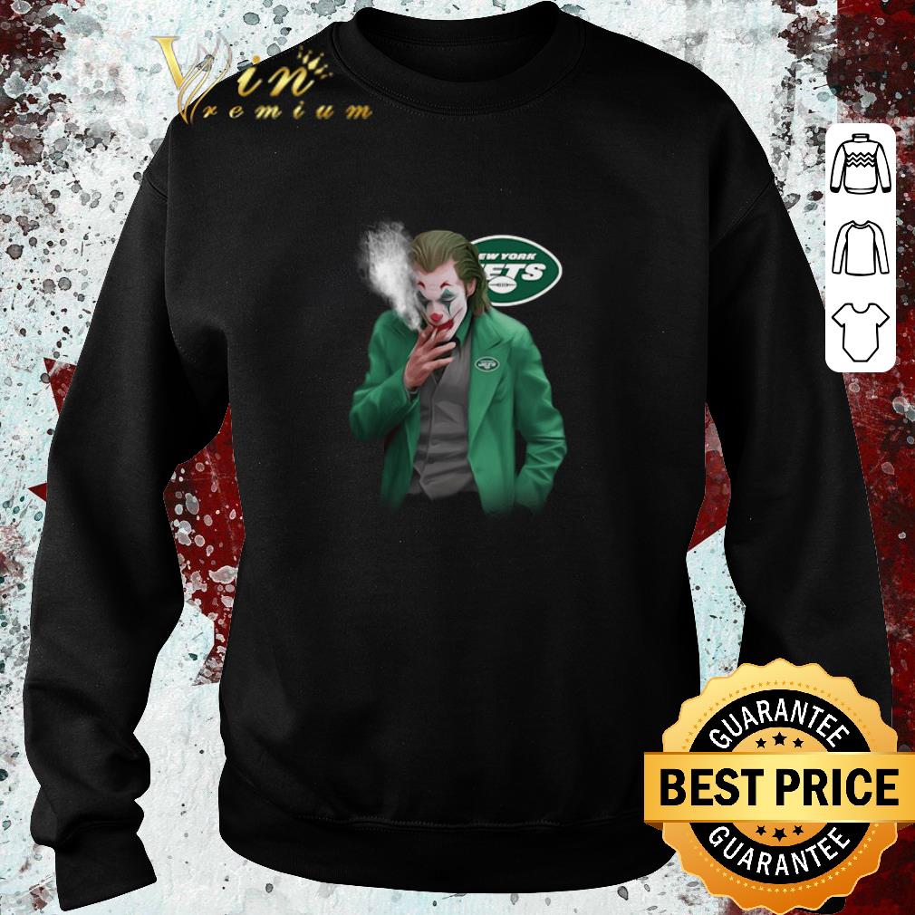 Funny New York Jets Joker smoking Joaquin Phoenix shirt