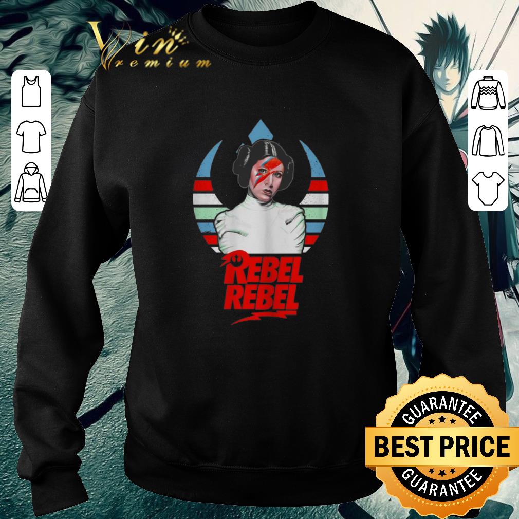 Funny Princess Leia David Bowie Rebel Rebel shirt