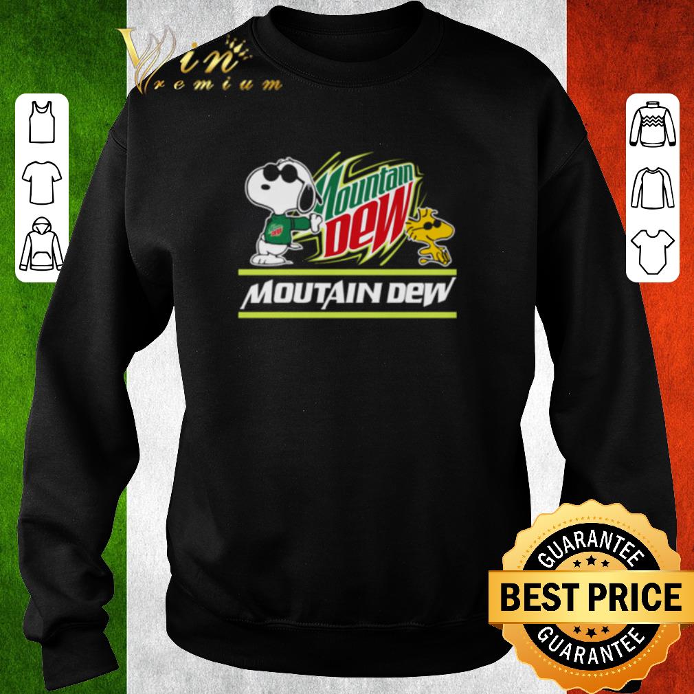 Funny Snoopy Woodstock Mountain Dew Peanuts shirt