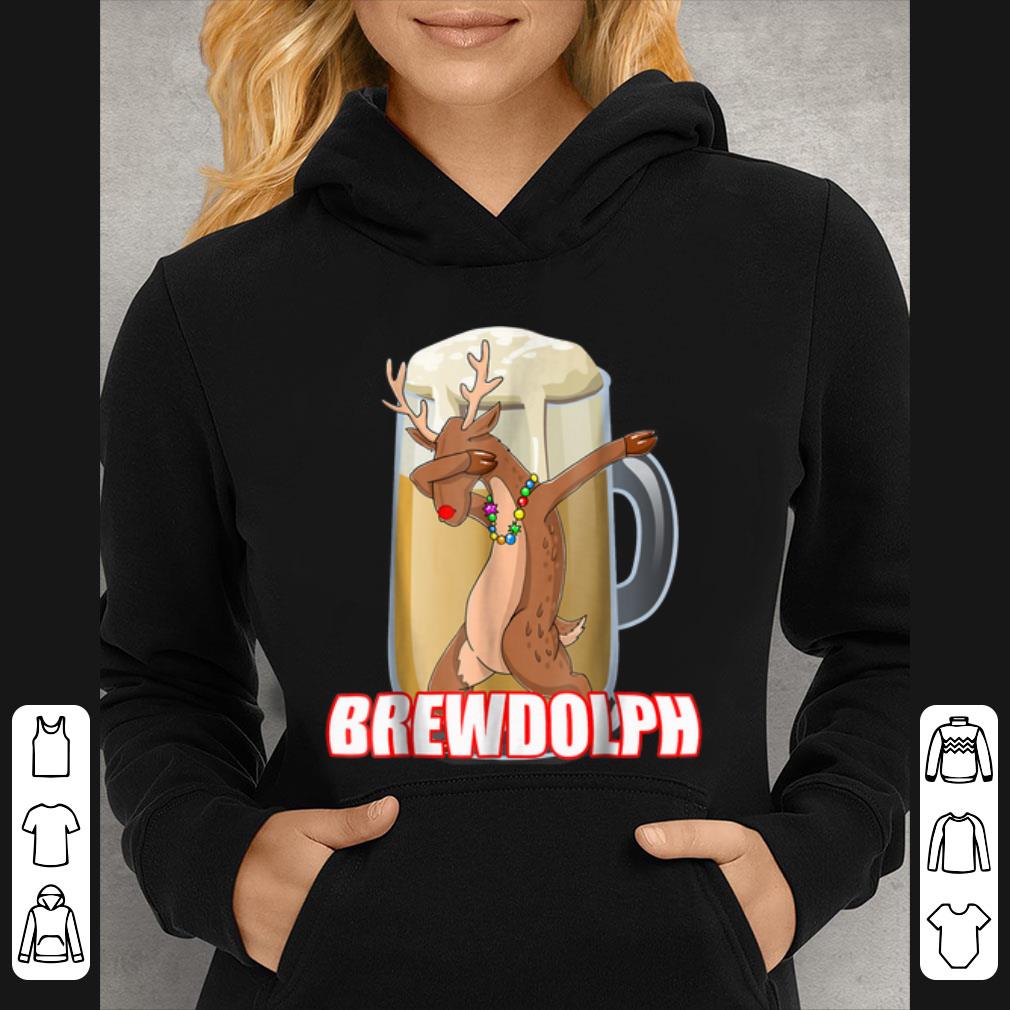 Great Brewdolph Christmas Drinking Reindeer Gift shirt