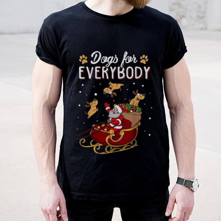 Great Christmas Dogs For Everybody Santa And Dog Reindeer shirt
